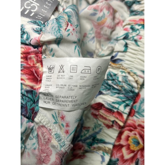 Vintage Esprit Floral Maxi Skirt Cottagecore Romantic Size M - Picture 4 of 5